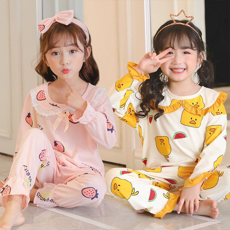 Set Đồ Ngủ Dài Tay 100% Cotton Cho Mẹ Và Bé