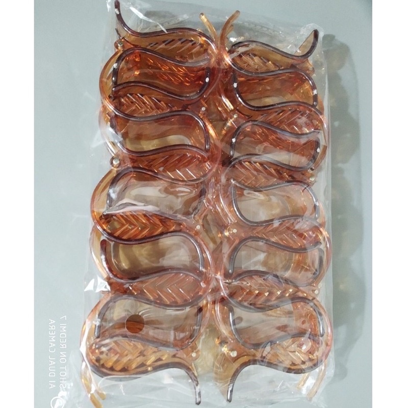 Kẹp tóc càng cua nhựa 3 răng 5 răng Hàn quốc KT01 set 12 cái nhiều màu sắc
