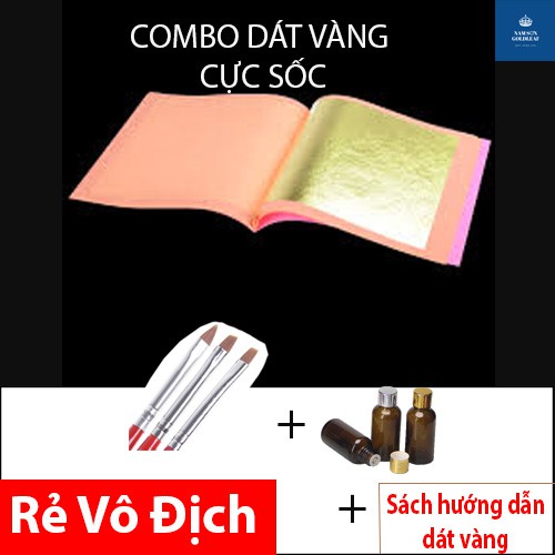 Combo khởi nghiệp 500 lá vàng + keo + chổi+ bóng+ sách dát vàng  400 Chiếc Iphone Tại Nhà HOT