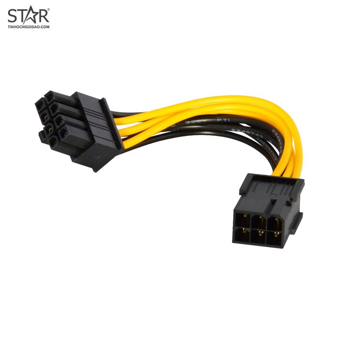 Cáp chuyển nguồn từ 6 Pin sang 8 Pin cho VGA máy tính bàn-C6