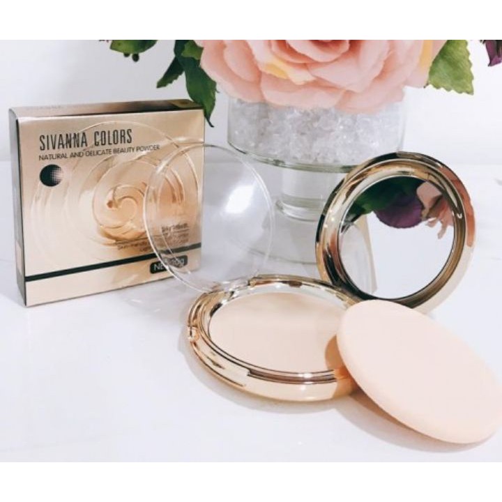 Phấn phủ nén Sivanna Color Natural and Delicate Beauty Powder HF689 | BigBuy360 - bigbuy360.vn