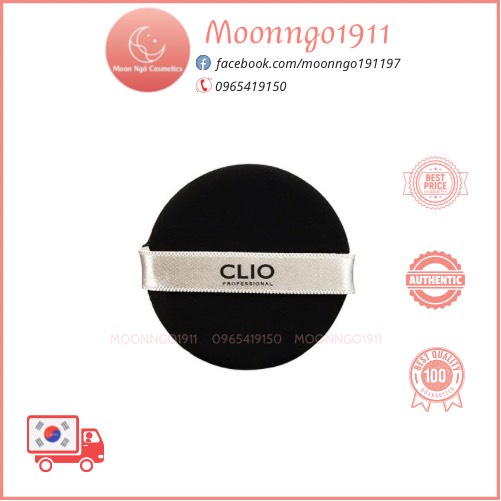 Bông Phấn Cushion Clio Puff Dễ Tán, Mềm Mịn