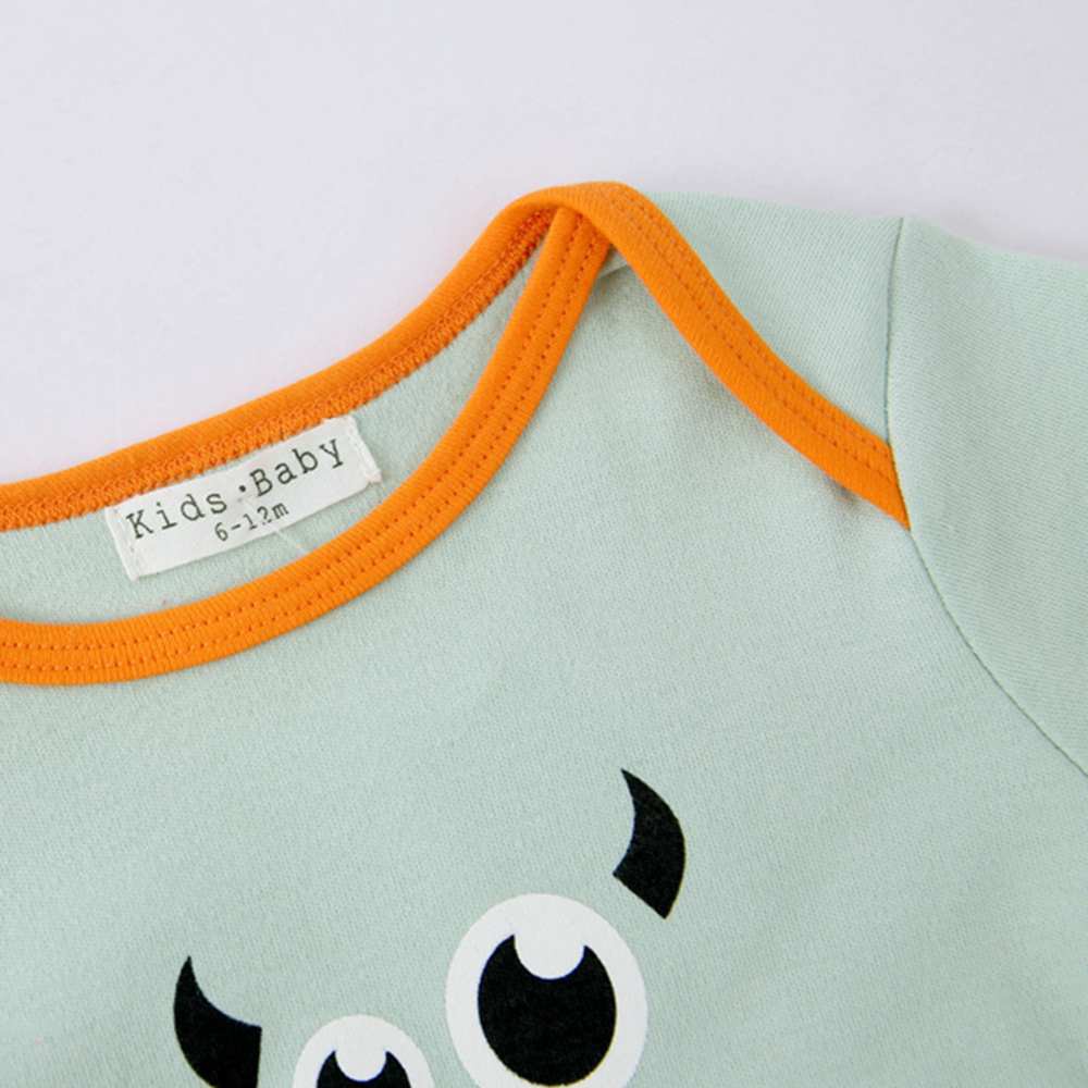 Áo Liền Quần Sanlutoz Màu Xanh Lá Họa Tiết Hoạt Hình Cho Trẻ Sơ Sinh