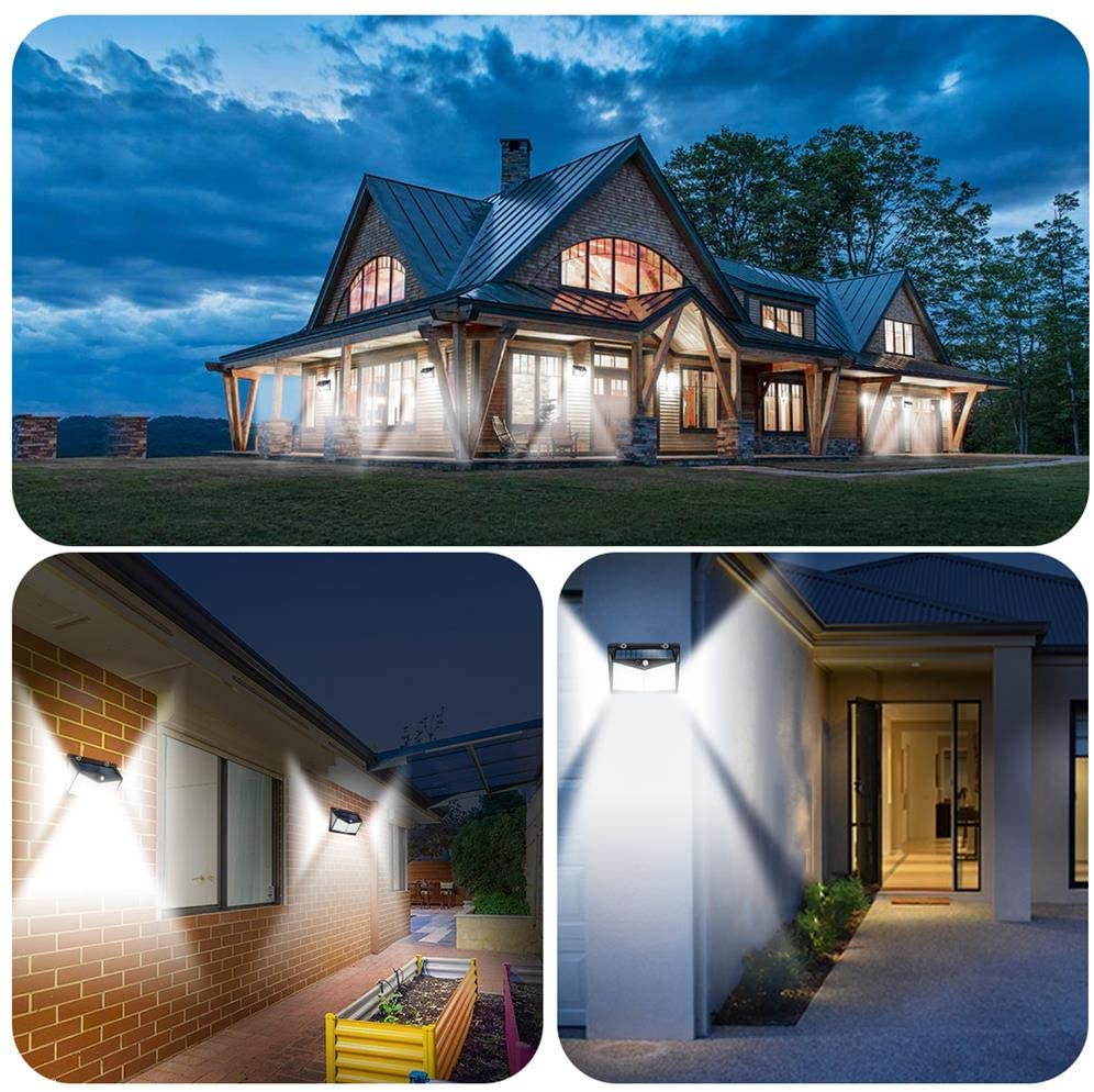 Đèn LED năng lượng mặt trời gắn tường siêu sáng chống nước