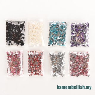 Set 1000 Hạt Đá Pha Lê Tròn 4mm Tự Trang Trí Móng Tay