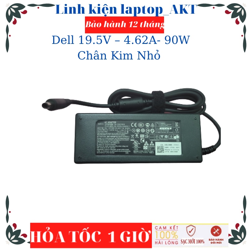 Sạc laptop Dell 19.5V – 4.62A- 90W- ZIN chân kim nhỏ 4.5*3.0mm DELL 5568 3558 3458 3559 5458 5759