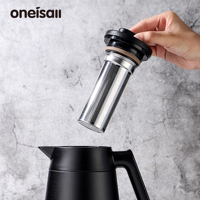 Bình đựng trà cà phê giữ nhiệt ONEISALL thép không gỉ 1200ml/ 1500ml tiện lợi