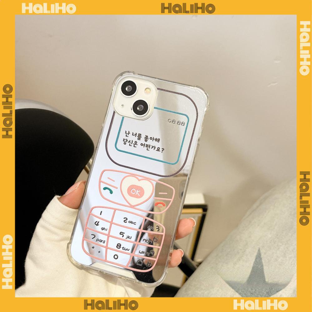 iPhone Case Acrylic Luxury Makeup Mirror Airbag Shockproof Protection Camera Retro Funny Cute Compatible For iPhone 11 iPhone 13 Pro Max iPhone 12 Pro Max iPhone 7 Plus iPhone xr