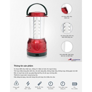 ĐÈN SẠC CẦM TAY LED ĐIỆN QUANG ĐQ PRL01 ( 4.5W)