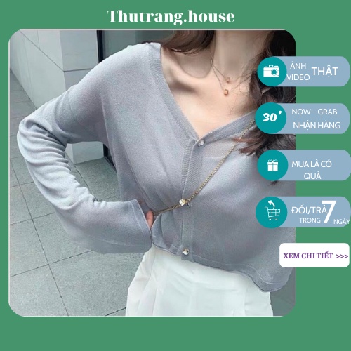 Áo cardigan len mỏng khoác ngoài dệt kim trơn Ulzzang Hàn Quốc MSP468 | BigBuy360 - bigbuy360.vn