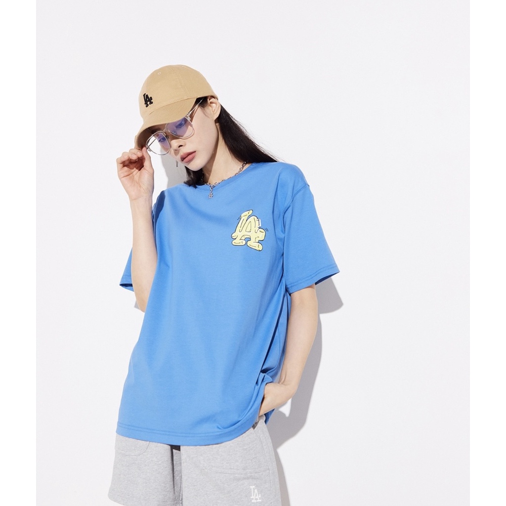 Mũ MLB Logo LA Nhỏ hàng hiệu Hàn Quốc_LA Beige