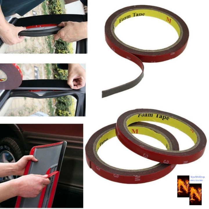 Băng keo 3M Bám Dính Tốt Chuyên Dán Đồ Chơi Xe Máy Ô Tô Khổ 10mm x 10m