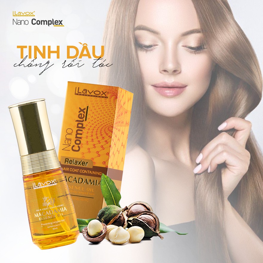 Tinh Dầu Lavox Nano Complex Macadamia Relaxer Chống Rối Tóc 50ml