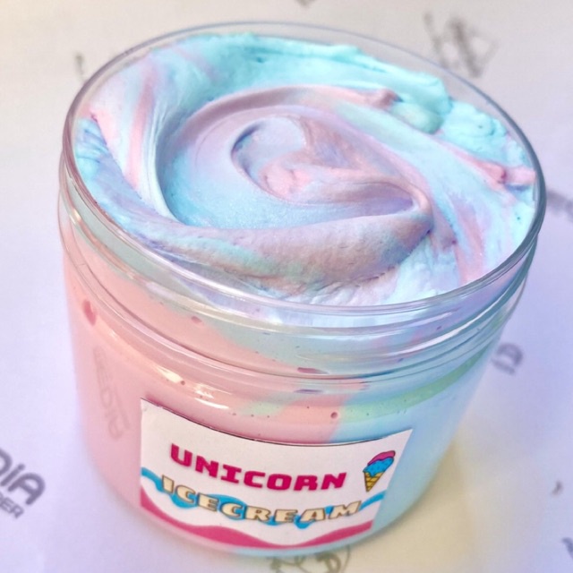 UNICORN ICECREAM/ Butter slime/ Slime bơ kỳ lân phối màu dễ thương