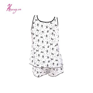 Bộ Đồ Ngủ Nữ Phi Lụa Hisexy Phối Ren Mặc Nhà DN01