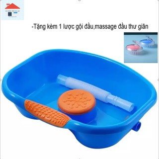 Chậu Gội Đầu Tại Giường, Tại Nhà, Thau Gội Đầu Chất Liệu Nhựa Cao Câp Siêu Bền