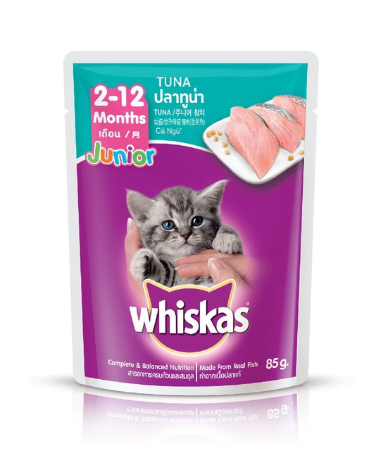 24 gói sốt whiskas mèo con vị cá ngừ 80gr