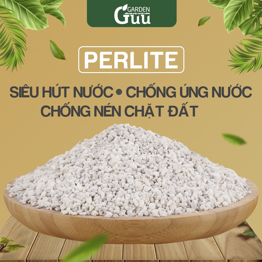 Đá Perlite Đá Chân Trâu Đá trồng cây Sen Đá Xương Rồng Trộn Giá Thể Đất Trồng Sen Đá - Guu Garden