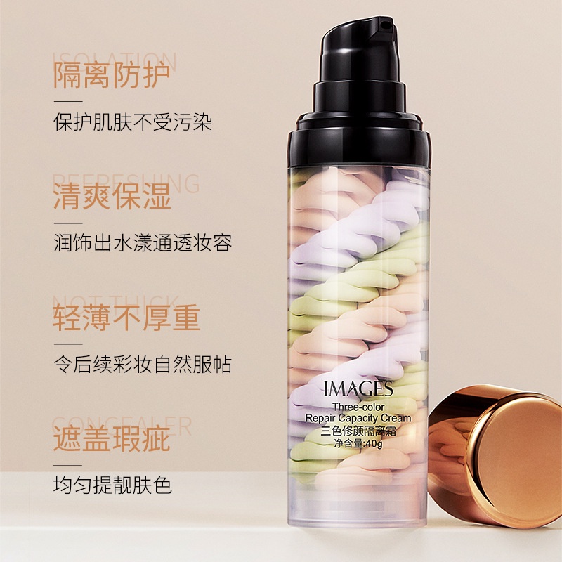 Kem Nền Trang Điểm Tự Nhiên Dưỡng Ẩm Làm Sáng Tông Màu Da Ba Màu Hiệu Ứng Chim Chóc Hiệu Tda119