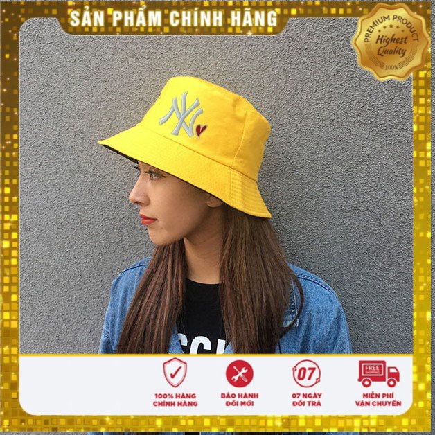 Nón Bucket NY Trái Tim B04 Thời Trang Nam Nữ Cao Cấp
