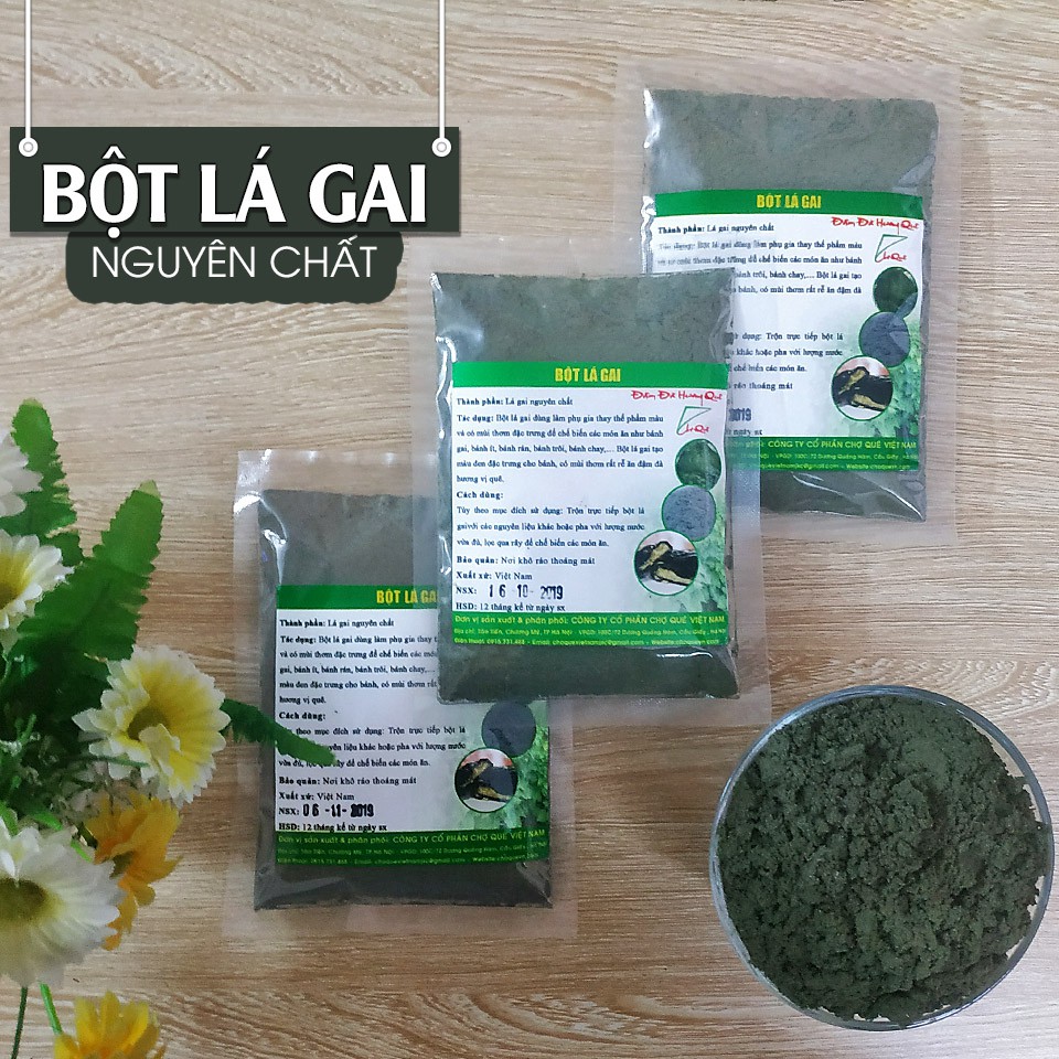 Bột Lá Gai Khô Nguyên Chất