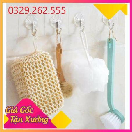 (Sale Khủng)  SET 10 MÓC DÁN TƯỜNG TRONG SUỐT HÀNG ĐẸP SIÊU CHẮC