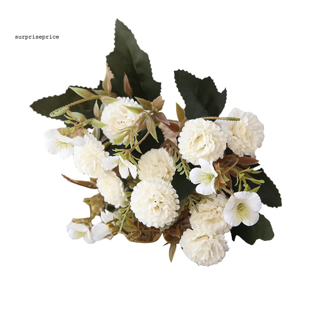 Bó Hoa Cẩm Chướng Nhân Tạo Bằng Lụa Trong Suốt Cho Trang Trí Nhà Ở