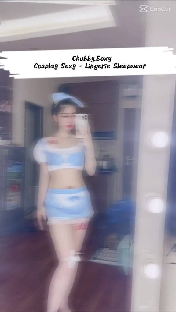 Cosplay sexy hầu gái - Bộ đồ lót nữ sexy gợi cảm - Set đồ cô hầu gái kẻ caro xanh - CPL03 - Chubby.sexy | BigBuy360 - bigbuy360.vn