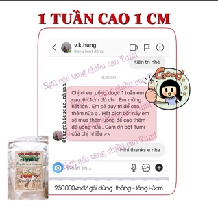 Ngũ cốc tăng chiều cao Tumi ( có mã vạch ). Date mới nhất !