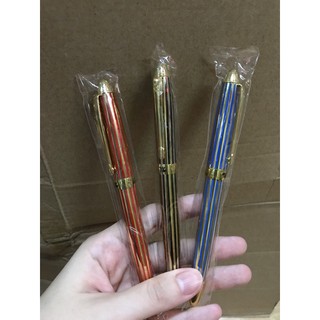 Bút máy bơm mực mài ngòi mẫu 075 thân sọc