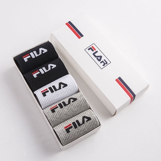 FILA Set 5 Đôi Vớ Cotton Thể Thao Dành Cho Cả Nam Và Nữ