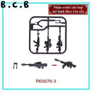 Phụ kiện MOC Army- Vũ Khí Vỉ Súng - Đồ chơi lắp ráp minifig và non-lego mô hình sáng tạo trang trí quân đội - PK0070-3