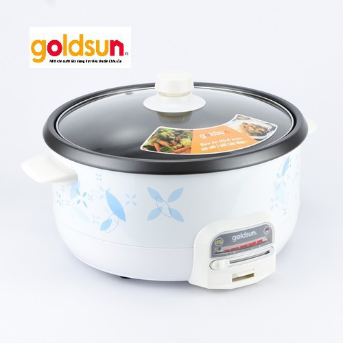 [GOLDSUN VIỆT NAM] 🍲🍲🍲 NỒI LẨU ĐIỆN ĐA NĂNG ❤️ 34.5cm*19.5cm*35cm GOLDSUN CF1202MTB ❤️