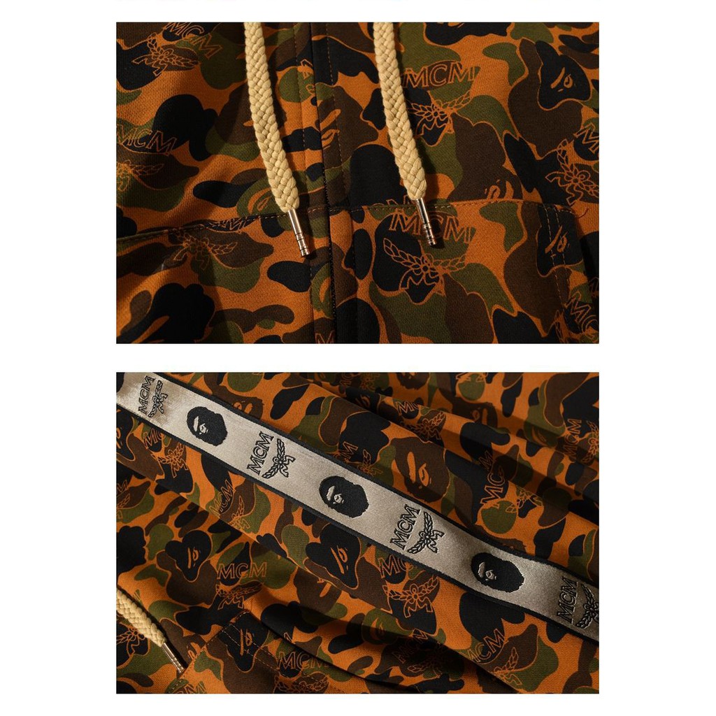 Có sẵn - Áo khoác Bape MCM, khóa kéo | BigBuy360 - bigbuy360.vn