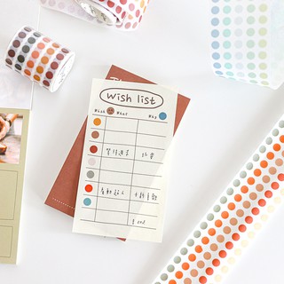 DOT02 Hình dán chấm tròn tráng trí - cuộn dài 3 mét