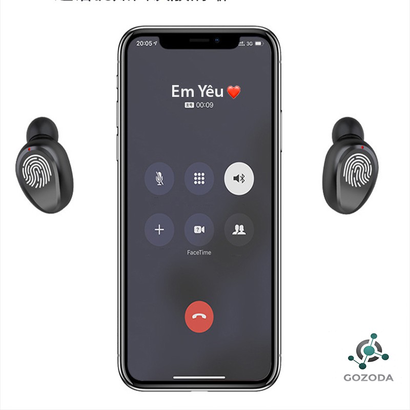 Tai nghe true wireless AMOI F9 | bản QUỐC TẾ | nút cảm ứng | Bluetooth 5.0 | Pin 280 giờ | sạc dự phòng 2020