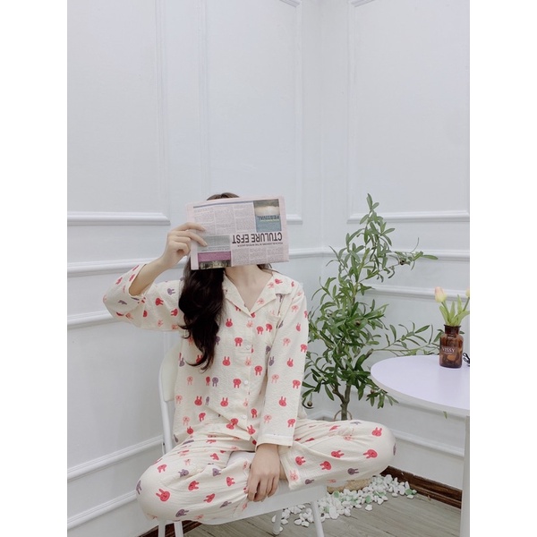 Pijama dài tay chất xốp mùa thu mùa đông cực đẹp bộ mặc nhà nữ dài tay cao cấp 2023 kingofpijamas