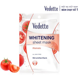 Mặt Nạ Dưỡng Trắng Da Vedette Cà Chua 25g