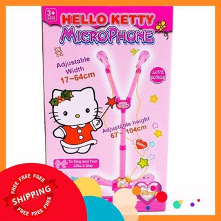 Bộ đồ chơi Microphone hát đôi Hello Kitty RoyalKid1325