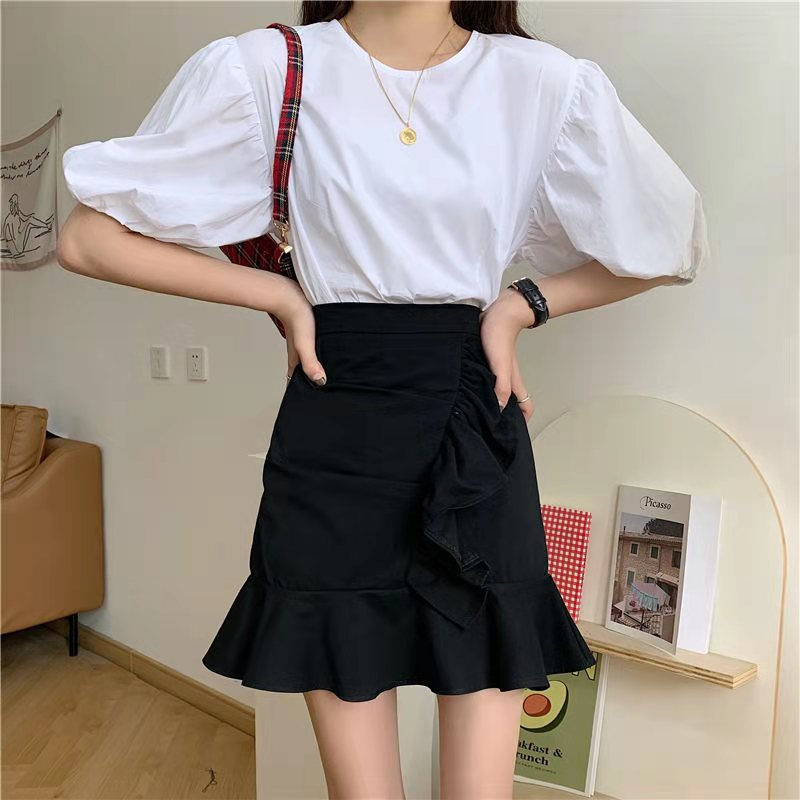 Chân Váy Chữ A Lưng Cao Kiểu Hàn Quốc Thời Trang Xuân Hè 2021 | BigBuy360 - bigbuy360.vn