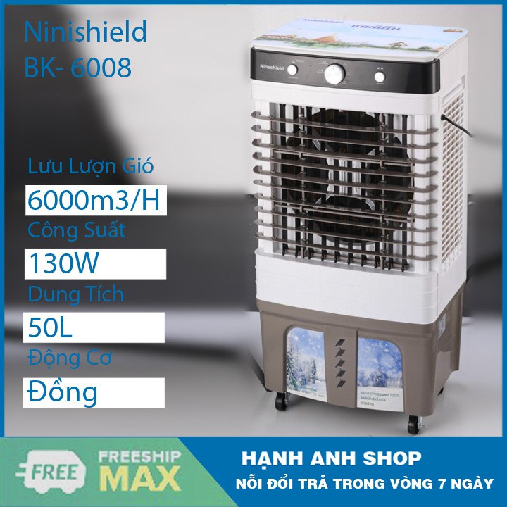 [ Thuơng Hiệu Thái Lan ] Quạt Điều Hòa Không Khí KB-6008 50L- KB-8008 60L - THẾN HỆ MỚI NHẤT 2021 - Bảo Hành 12 Tháng