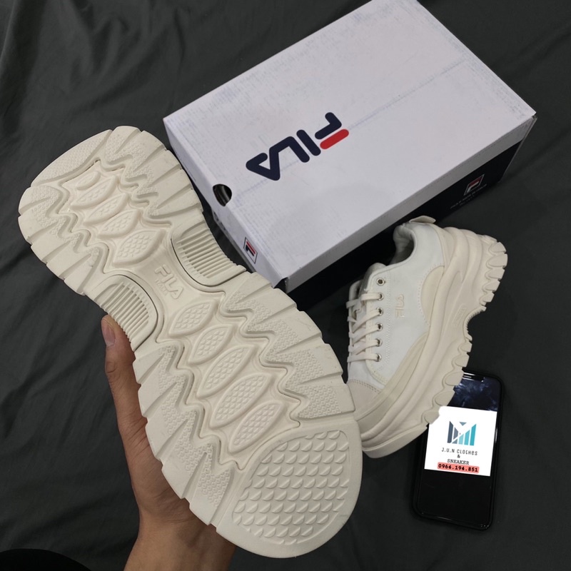 GIÀY FI.LA ĐẾ CAO NỮ SC LAI AU [ FULL BOX + FREE SHIP ]