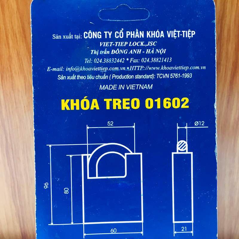 KHÓA CHỐNG CẮT VIỆT TIỆP PHI 12