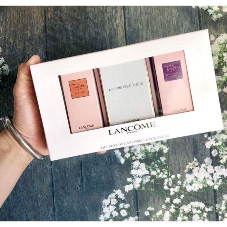 [HÀNG CHÍNH HÃNG] SET Nước Hoa Lancome 3 Chai - Nhập Khẩu Pháp Tặng Mặt Nạ Unifree Đơn 100K cao cấp