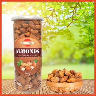 [HÀNG LOẠI 1] 500G HẠT HẠNH NHÂN MỎNG VỎ RANG BƠ SUNRICH THƠM NGON, BỔ DƯỠNG, TỐT CHO SỨC KHỎE