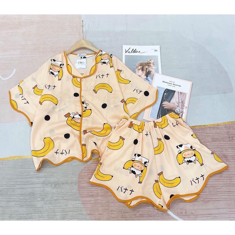 Bộ Pijama Lụa Bò Sữa Siêu Hot | BigBuy360 - bigbuy360.vn