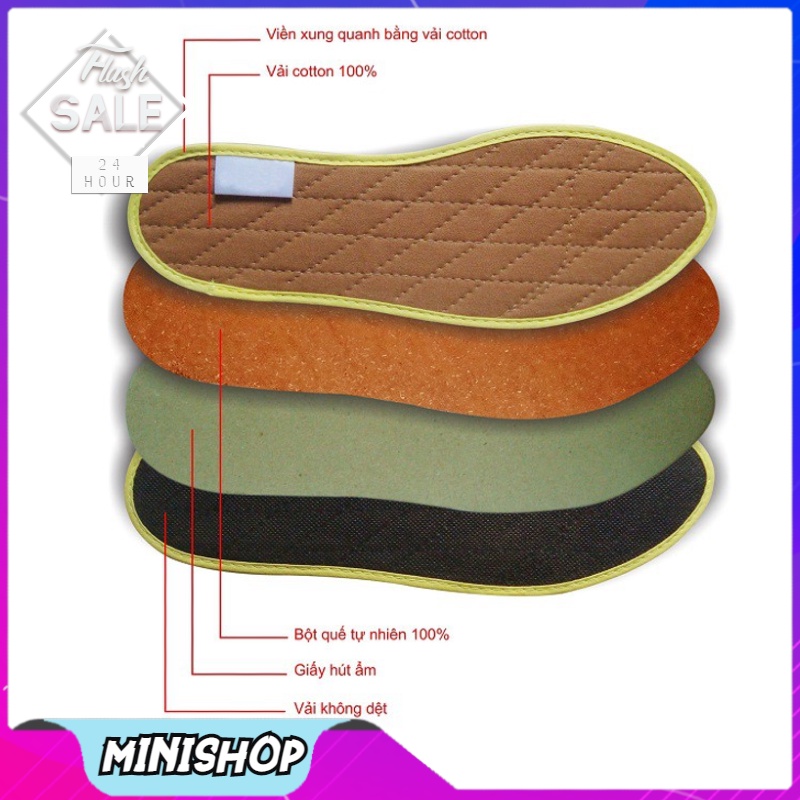 Lót Giày Hương Quế Khử Mùi Hôi Giày MINISHOP H136