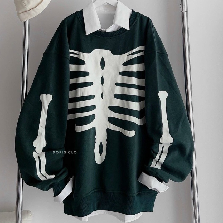 ÁO SWEATER NỈ NGOẠI NAM NỮ FORM RỘNG LÓT BÔNG DÀY DẶN TAY DÀI Y MẪU BAO ĐẸP (Xuong)