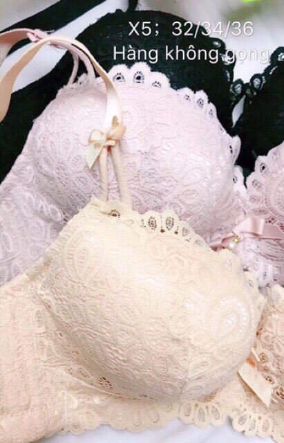 ÁO (X 5) REN,KHÔNG GỌNG 10CM SIÊU NÂNG NGỰC. HÀNG LOẠI 1.