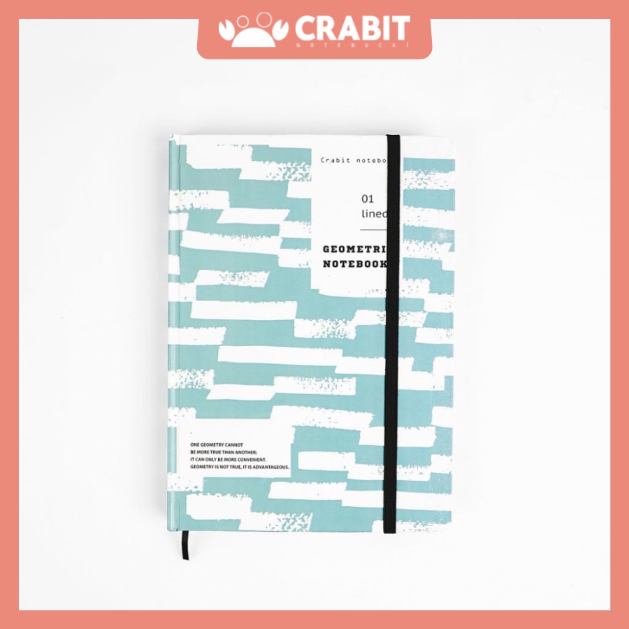 Sổ ruột Dot Crabit Notebuck - Geometric Xanh - sổ dotgrid
